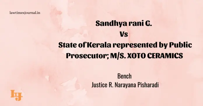 Sandhya Rani G. vs. State of Kerala