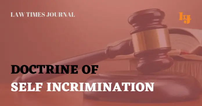 doctrine of self incrimination