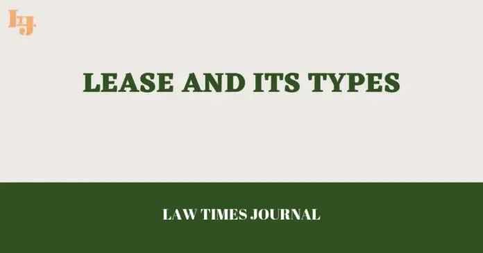 Lease and its types