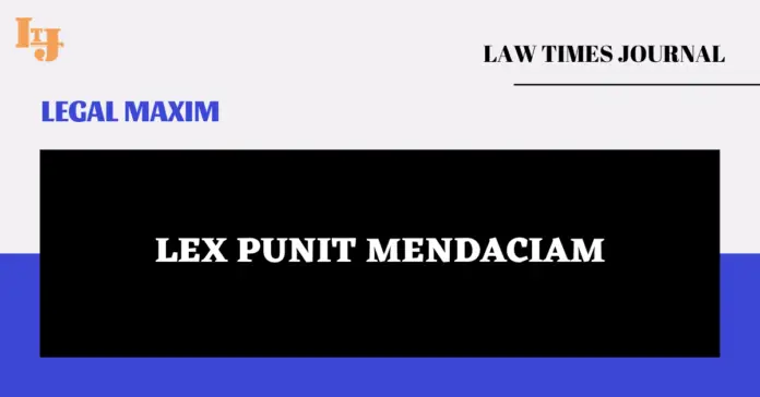 Lex punit mendaciam