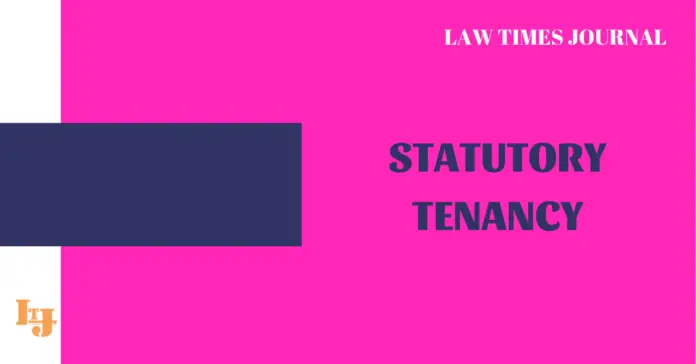 Statutory Tenancy