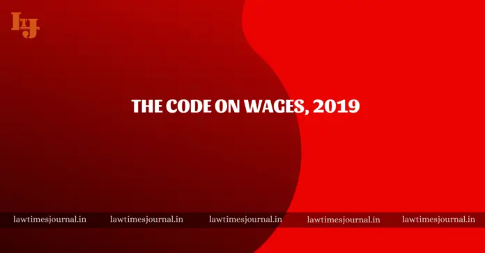 The Code on Wages, 2019